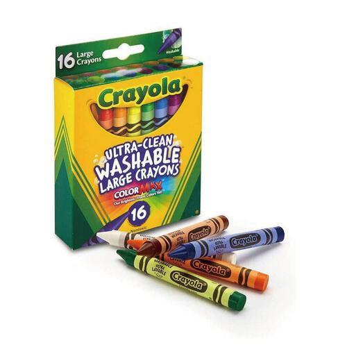 Crayola繪兒樂 可水洗大蠟筆16色