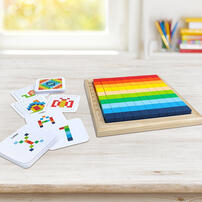 Teamson-木製色彩卡通拼圖遊戲盒組