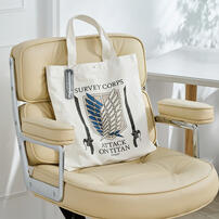 Attack on Titan Large Side Bag (White) - Wings of Freedom