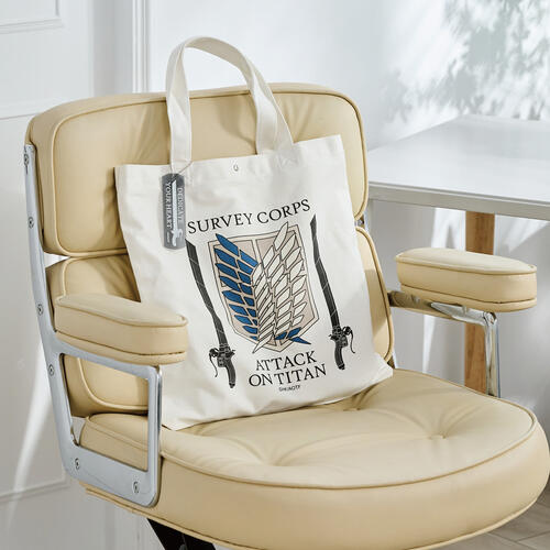 Attack on Titan Large Side Bag (White) - Wings of Freedom