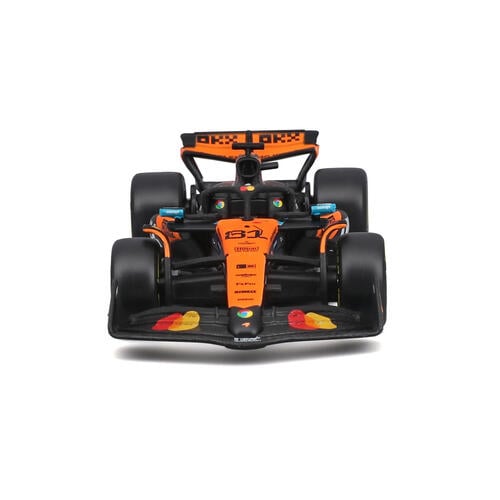 Bburago比美高1:43 F1系列-麥克拉倫 F1 車隊 MCL39 （無頭盔，紙盒版）（2025 澳大利亞大獎賽）(#81 奧斯卡&middot;皮亞斯特里) - 啞黑色/橙色 18-38248#81
