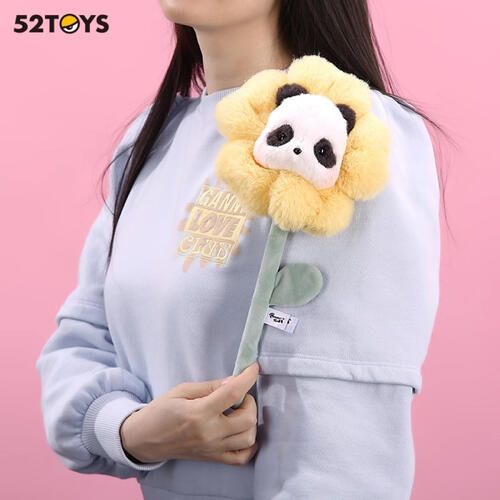 52TOYS Panda Roll 胖噠幼毛絨花花系列盲盒公仔- 隨機發貨