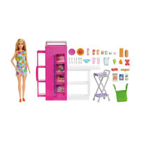 Barbie芭比 夢幻食物儲存櫃遊戲組合