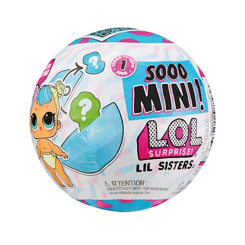 Sooo Mini! LOL Surprise Lil Sisters- with Collectible Lil Sister Doll, 5  Surprises, Mini L.O.L. Surprise Ball, Limited Edition Dolls- Great gift for