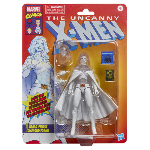 Marvel Legends Series X-Men Retro Diamond Form Emma Frost Action Figure