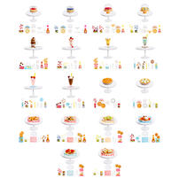 MGA's Miniverse迷你宇宙手作驚喜球-美食快餐 - 隨機發貨