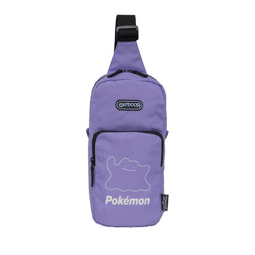 Pokemon 精靈寶可夢 夜光百變怪單肩包-大#紫色