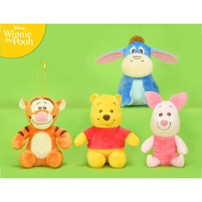 disney 坐姿維尼家族系列3吋-隨機發售