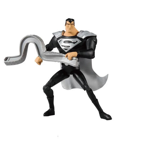 DC Multiverse 7吋超人 動畫版 黑色英雄服 可動公仔
