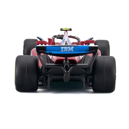 Bburago比美高 1:64 F1掛卡系列-法拉利SF-25（標準塗裝）（#44路易斯&middot;漢密爾頓）（無頭盔）-啞紅18-56801#44