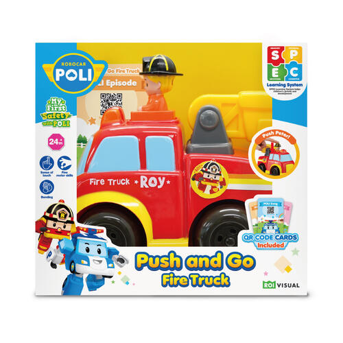 Robocar Poli Push And Go Fire Truck
