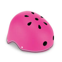 Globber Pink Scooter Helmet With Light