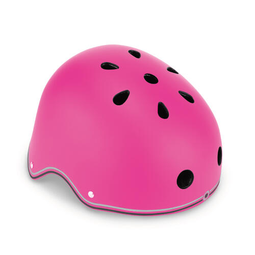 Globber Pink Scooter Helmet With Light