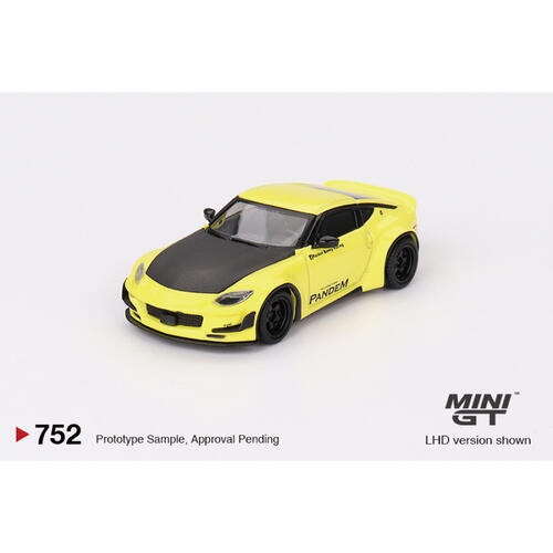 MINIGT	Nissan Z Pandem Ikazuchi Yellow合金車752