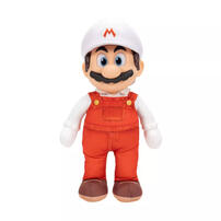The Super Mario Galaxy Movie Fire Mario Posable Plush (15 Inches)