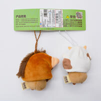 TUNTUNZAI卡皮巴拉	豚豚崽養生季牛馬頭套掛件