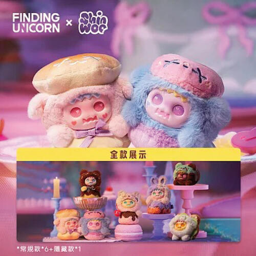 Finding Unicorn 	FARMER BOB遺忘甜品屋系列搪膠毛絨盲盒-隨機發貨