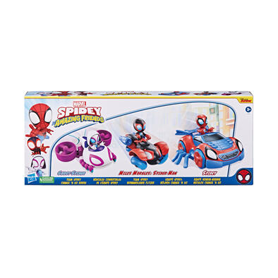 Spidey And His Amazing Friends 漫威蜘蛛人與他的神奇朋友們 英雄人物交通工具三入組