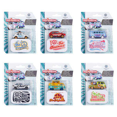 Majorette美捷輪小汽車-豪華VW嬉皮系列- 隨機發貨