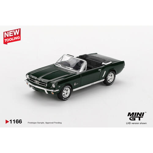 MINIGT	Ford Mustang Convertible 1964 Highland Green合金車1166