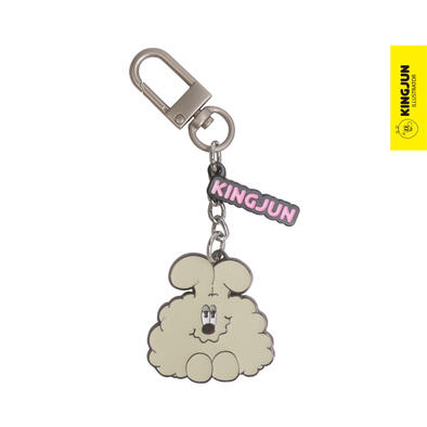 Kingjun	金屬吊飾／經典黑白蠢兔