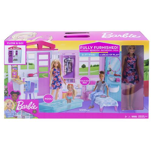 Barbie House With Doll Playset