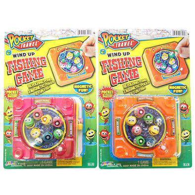Ja-Ru - Pocket Travel Wind Up Fishing Game (Clip Strip)