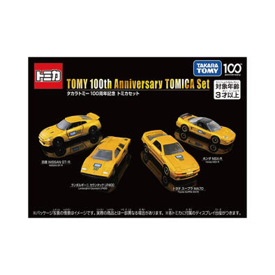 Tomica多美TAKARATOMY 100週年紀念車組(含底座)