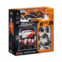 Bburago比美高 1：43 F1維修站場景組合 麥克拉倫 MCL39（2025）#4 蘭多諾里斯
