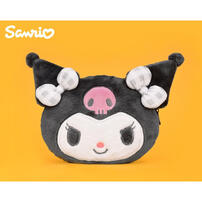 Sanrio Kuromi head-shaped clutch bag 6"