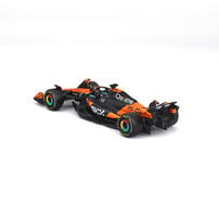 Bburago比美高1:43 F1系列-麥克拉倫 F1 車隊 MCL39 （無頭盔，紙盒版）（2025 澳大利亞大獎賽）(#81 奧斯卡&middot;皮亞斯特里) - 啞黑色/橙色 18-38248#81