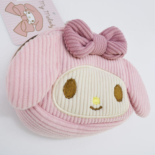 Sanrio 三麗鷗燈心絨角色錢包-美樂蒂