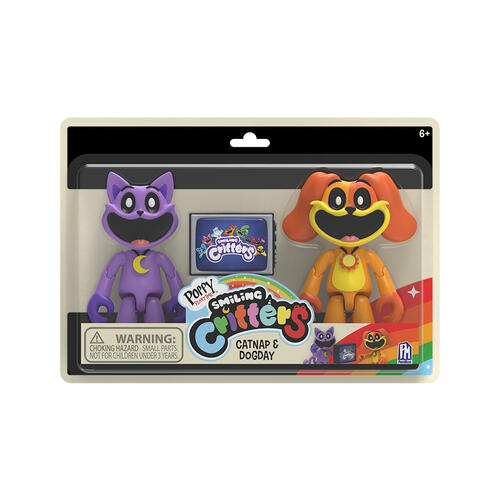 Poppy Playtime Smiling Critters Figure 2 Pack - Catnap & Dogday