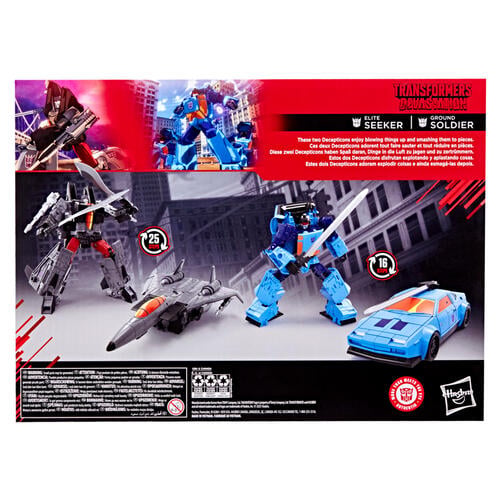Transformers Studio Series MTMTE Collection Deluxe Class Transformers: Devastation Ground Soldier and Elite Seeker