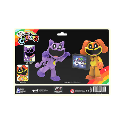 Poppy Playtime微笑小夥伴模型2件套- 瞌睡貓 & 熱情狗