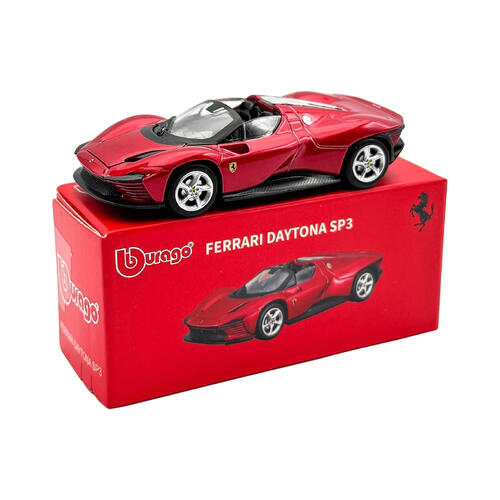 Bburago比美高 1:64精品車 法拉利 Daytona SP3 - 哑紅色 18-56322