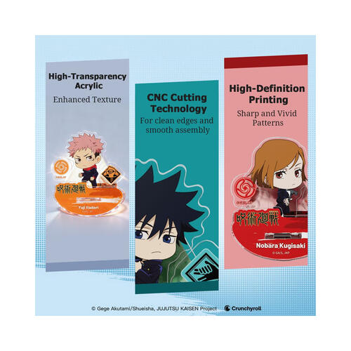 Jujutsu Kaisen 咒術迴戰 Q版角色 壓克力立牌 4款4入 盲盒 (2715-BAG)- 隨機發貨