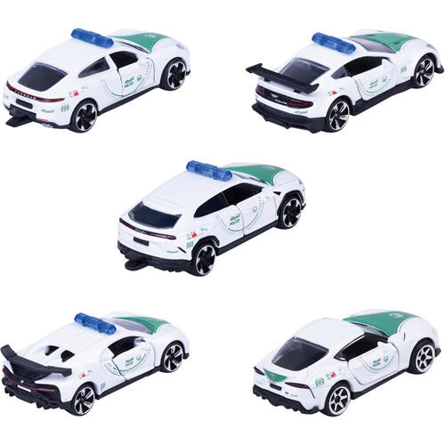 Majorette 美捷輪小汽車-杜拜警車AMG 5入組