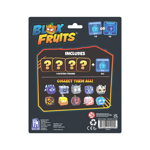 Blox Fruits系列2迷你人物模型4件裝 - 隨機發貨