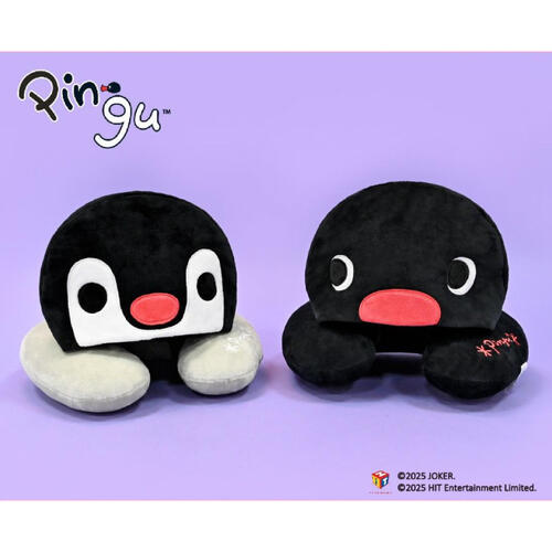Pingu企鵝家族連帽頸枕 - 隨機發貨