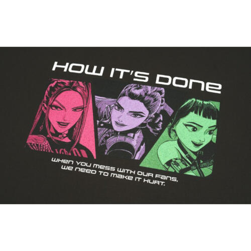 KPop Demon Hunters Kpop獵魔女團 How It's DoneT恤黑 M