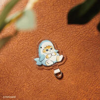 Mofusand 貓福珊迪-手機掛繩及掛片-鯊魚