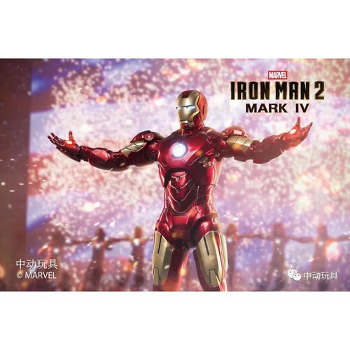 MARVEL 中動 鋼鐵人 Mark IV 7吋可動人偶 發光款