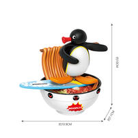 Pingu企鵝家族 美食場景系列公仔 - 隨機發貨