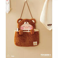 TOYZEROPLUS 罐頭豬LuLu 變裝系列 - 掛牆收納袋 (豬熊)