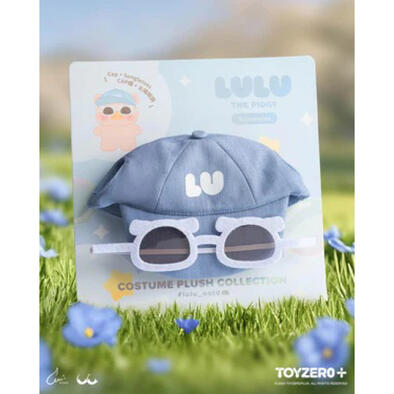 Lulu The Piggy罐頭豬 OOTD系列- 玩偶裝飾(Cap帽+ 太陽眼鏡)