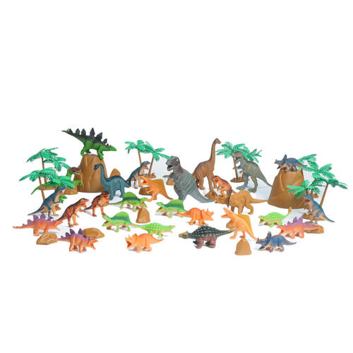 48件恐龍模型配件桶