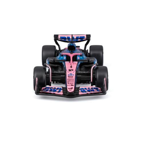 Bburago比美高1:43 F1系列-1:43 阿爾派 A525（無頭盔，紙盒版）（2025 摩納哥大獎賽）（#10 皮埃爾&middot;加斯利）- 金屬藍/啞光黑/粉紅