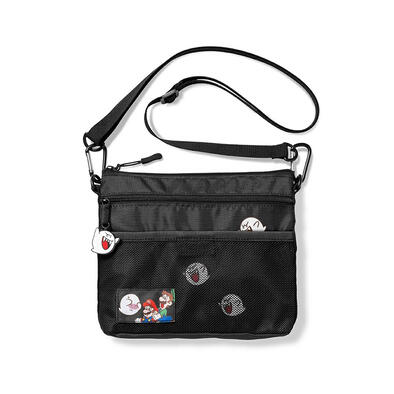 Nintendo任天堂 超級瑪利歐輕便斜揹袋(害羞幽靈)