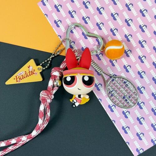 Miniso 	飛天小女警系列網球小子立體掛飾(花花)